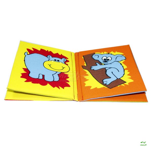 کتاب پارچه ای طرح حیوانات